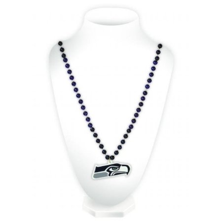 RICO INDUSTRIES Seattle Seahawks Beads with Medallion Mardi Gras Style 9474654403